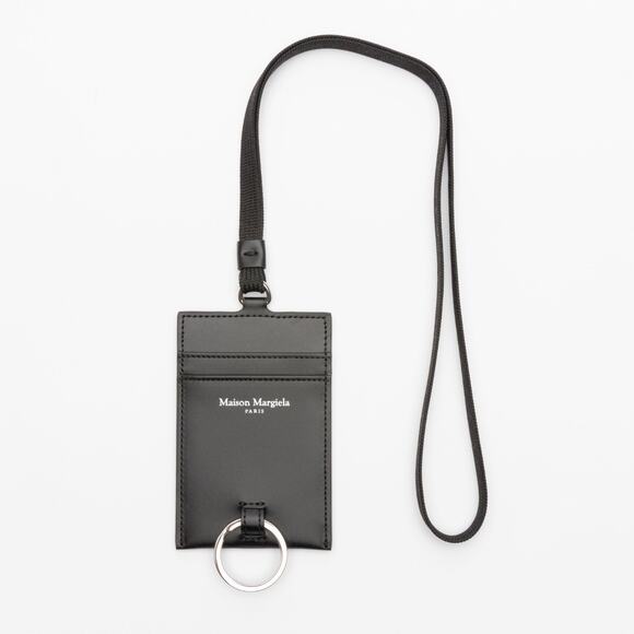 Maison Margiela Name Tag Leather Card Case Black - Picture 1 of 5